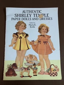 Vintage Authentic Shirley Temple Krebs Paper Dolls and Dresses Book NEW Dover - Picture 1 of 5