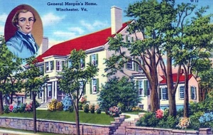 Postal de Winchester Virginia General Morgan's Home - Imagen 1 de 2
