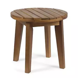 Christopher Knight Home Parker Outdoor 16" Acacia Wood Side Table Teak Finish - Picture 1 of 5