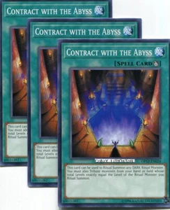 3 X YU-GI-OH CONTACT WITH ABYSS PROMO COMMON MINT OP12-EN024 - Picture 1 of 1