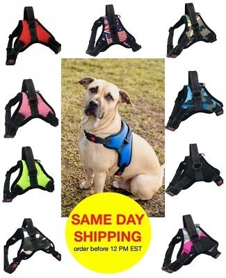 Dog Pet Vest Harness No Pull w Handle Adjustable Control Reflective S M Large XL - Image 1 of 4
