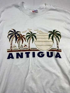 Camiseta Antigua Island Vintage Años 90 Puntada Única Hanes Viaje Hecha en EE. UU. Grande - Imagen 1 de 8