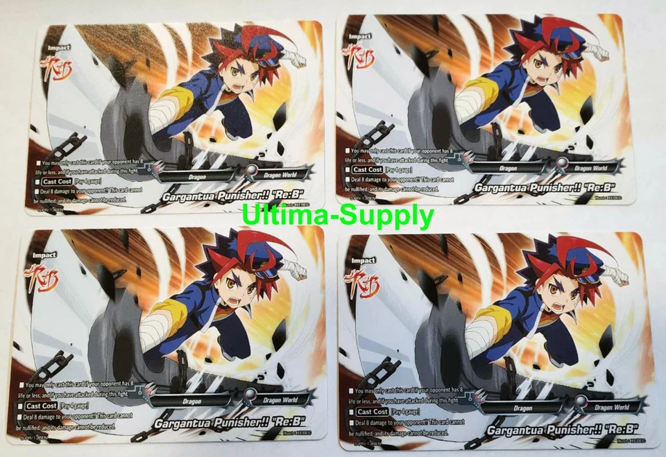 (4) Future Card Buddyfight Gargantua Punisher!! "Re:B" S-PR/136EN Dragon World - Image 1 of 1