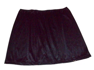 Tricot NEGRO * 40 Denier * MEDIO DESLIZAMIENTO * SIN ENCAJE * 36-44 Cintura * Longitud 18" ** - Imagen 1 de 1