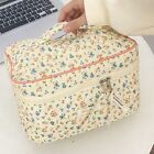 Portable Makeup Bag Quilting Corduroy Handbag Fashion Storage Bag