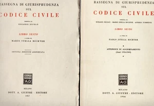 RASSEGNA DI GIURISPRUDENZA SUL CODICE CIVILE LIBRO 6°+APPENDICE 1957-1964 YA100 - Picture 1 of 1