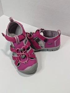 Keen Seacamp II CNX Sandals Girls Sz 2 Berry And Pink New - Picture 1 of 14