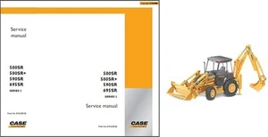 Case 580SR 580SR+ 590SR 695SR Series 3 Backhoe Loader Tractor Service Manual CD - Picture 1 of 2