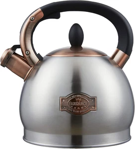 Teekessel - 2,8 Quart Teekessel Herdplatte Pfeifende Teekanne Edelstahl Tee - Bild 1 von 8