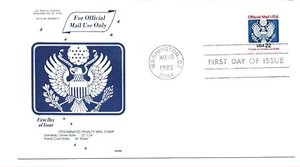 O136 22 cent, Official coil, GAMM FDC - Picture 1 of 1