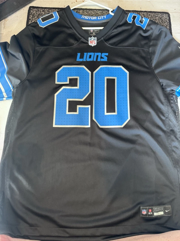 Camiseta XL Auténtica Detroit Lions Sanders Número 20 Nike NFL Ropa Foto 1 de 4