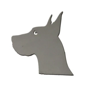 2p Stainless Steel Great Dane Emblem by Luxury FX - Picture 1 of 4