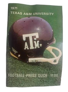 Texas A&M Aggies 1970 Fútbol Universitario Medios/Guía de Prensa - Escaso - Imagen 1 de 6