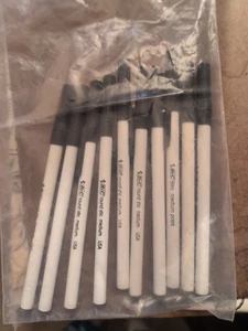Bic Medium Round Stic Black Pens Lot Of 10 - Picture 1 of 1