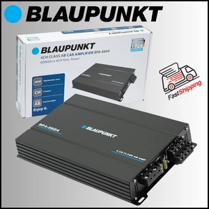 BLAUPUNKT BPA-E604 / 4-CHANNEL CLASS AB CAR AMPLIFIER / 1,800 WATTS MAX POWER -- - Picture 1 of 6