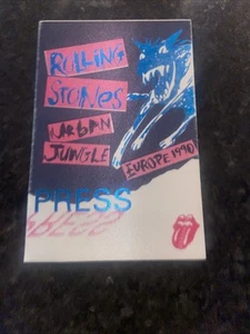 1990 Rolling Stones Europe Urban Jungle Press Pass - Picture 1 of 1