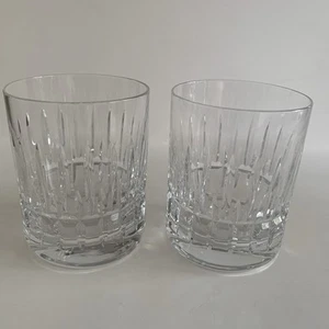 2 Leaded Crystal Old-Fashioned Rocks Whiskey Glasses - 10 OZ - Picture 1 of 18