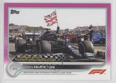 2022 Topps Formula 1 Grand Prix Winners Fuchsia /150 Lewis Hamilton #160 - Image 1 of 2