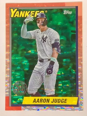 Aaron Judge 2025 Topps Series 1 Green Crackle Foil #T90-57 /99 Yankees - Image 1 of 2