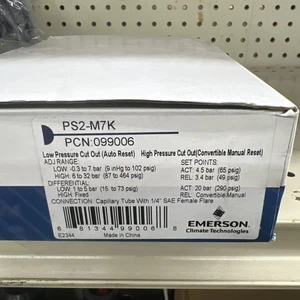 EMERSON Climate Technologies Dual Flow Pressure Control Switch PS2-M7K 099006 - Picture 1 of 2