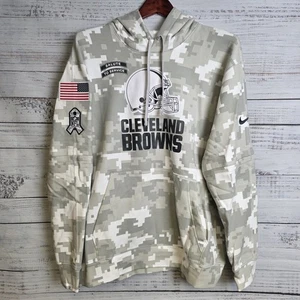 Nike Cleveland Browns Salute to Service Hoodie Herren Large Digital Camo grau  - Bild 1 von 10