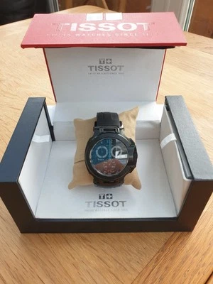 Tissot Stainless Steel T Race Black Chronograph Complete With Original Box Bnwot - Image 1 of 4