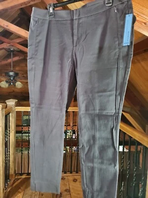 New APT 9 Womens Black Modern Fit Bi Stretch Skinny Leg Pants Sz 16P Nwt - Imagem 1 de 4