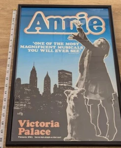 Póster musical original 1978 "Annie" primera edición - Palacio Victoria - ¡Enmarcado! - Imagen 1 de 5