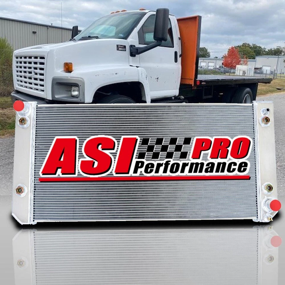 4 ROW Radiator for 2003-2007,2004 06  Chevy GMC C4500 C5500,C6500 Kodiak/Topkick - Image 1 of 4