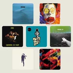 Ride Shoegaze 7 Untersetzer Set Nowhere Going Black Again Lass sie alle hinter dir - Bild 1 von 8