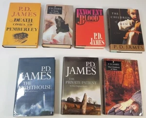 Innocent Blood Children of Men P.D. James 7 Book Bundle Signed Hardback Signed - Picture 1 of 7