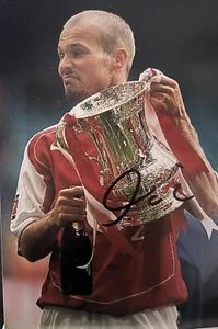 Arsenal foto 6x4 firmata a mano Freddie Ljungberg - Foto 1 di 1