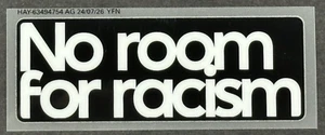 2024 2025 PARCHE OFICIAL AVERY DENNISON PREMIER LEAGUE SIN ESPACIO PARA EL RACISMO 8CM - Imagen 1 de 2