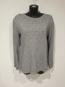 New Look Grey Size 22 Rhinestone Jumper Long Sleeve Sweater - Picture 1 of 4