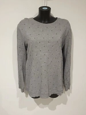 New Look Grey Size 22 Rhinestone Jumper Long Sleeve Sweater - Image 1 of 4