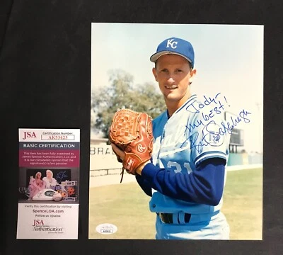 Bret Saberhagen Signed 8x10 Color Photograph JSA Certified Kansas City Royals! - Image 1 of 3