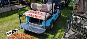 Carro de golf Ezgo TxT altamente pulido aluminio placa diamante asiento trasero cubierta de escalón - Imagen 1 de 4