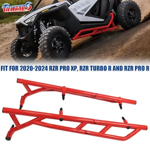 Nuevas barras Nerf rojas deslizadores de roca para RZR PRO XP 2020-2024, Turbo R, Pro R, 2 asientos  - Imagen 1 de 24