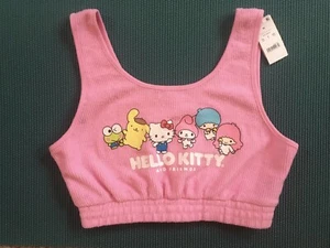 Women Hello Kitty And Friends Cropped Tank Top M Sanrio NWT - Picture 1 of 4