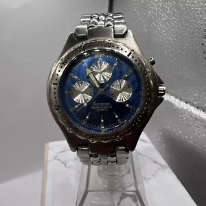 Orologio cronografo uomo Armitron con quadrante blu 20/1381 6P05 - Foto 1 di 10