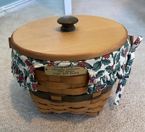 Vintage Longaberger Jingle Bell Basket 1994 Edition Cover