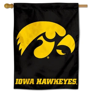 Iowa Hawkeyes House Banner Flag - Picture 1 of 3