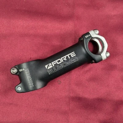 Forte Team 6061 Alloy Threadless Stem Steerer 25.4/31.8 Clamp 25.4 100mm Black - Image 1 of 4