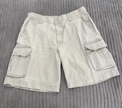 Arizona Jean Men's Cargo Style Shorts Size 40 Waist Khaki Beige 6 Pockets Cotton - Image 1 of 4