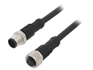 M12A10ML-12AFL-SB002 Kabel: für Sensoren/Automaten PIN: 10 M12-M12 2m Stecker 30 - Picture 1 of 1