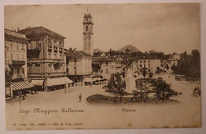 Cartolina Lago Maggiore Pallanza Piazza Postcard - Imagen 1 de 2