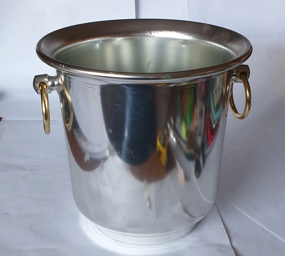 Secchiello per il ghiaccio produz.Italiana, vintage anni '80.Dim cm:dia 22 x 21h - Immagine 1 di 4