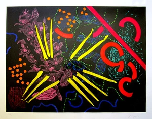 NANCY S. GRAVES Signed 1987 Original Color Etching and Aquatint - "Neferchidea" - Picture 1 of 6