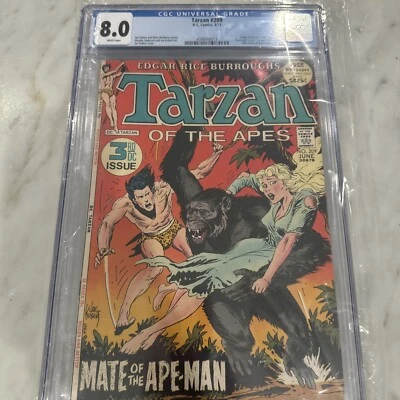 Tarzan #209 CGC 8.0 (1972) DC Comics Joe Kubert Marv Wolfman Highest Grade - Image 1 of 3