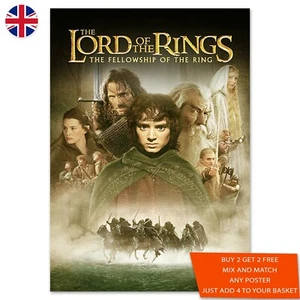 LOTR The Fellowship of The Ring Movie Poster Print A5 A4 A3 A2 A1 Art Maxi -2088 - Picture 1 of 2